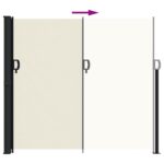 vidaXL Zaťahovacia bočná markíza, krémová 180x300 cm – Obrázok 5