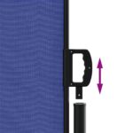 vidaXL Zaťahovacia bočná markíza, modrá 140x600 cm – Obrázok 6