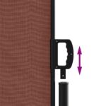 vidaXL Zaťahovacia bočná markíza, hnedá 140x600 cm – Obrázok 6