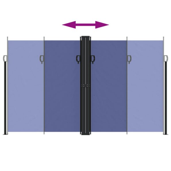 vidaXL Zaťahovacia bočná markíza, modrá 200x600 cm – Obrázok 5