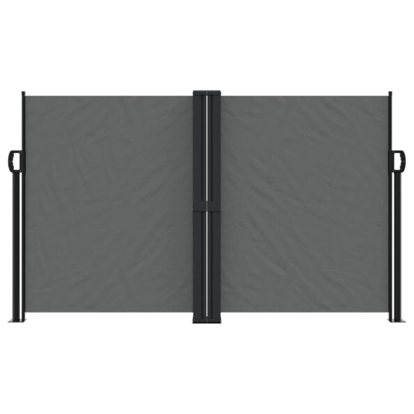 vidaXL Zaťahovacia bočná markíza antracitová 140x1200 cm – Obrázok 3