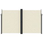 vidaXL Zaťahovacia bočná markíza, krémová 200x600 cm – Obrázok 3