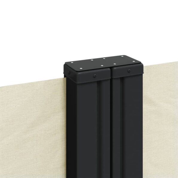 vidaXL Zaťahovacia bočná markíza, krémová 200x600 cm – Obrázok 7