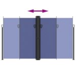 vidaXL Zaťahovacia bočná markíza, modrá 200x600 cm – Obrázok 5