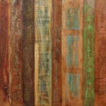 vidaXL Jedálenský stôl, recyklovaný masív a oceľ 180 cm – Obrázok 3