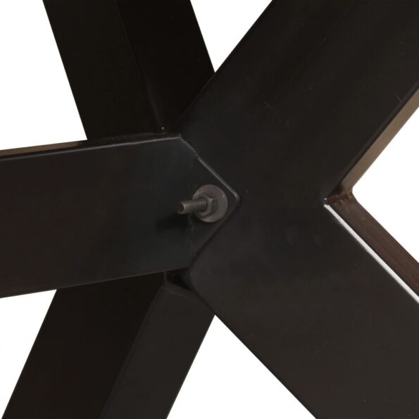 vidaXL Jedálenský stôl, recyklovaný masív a oceľ 180 cm – Obrázok 8