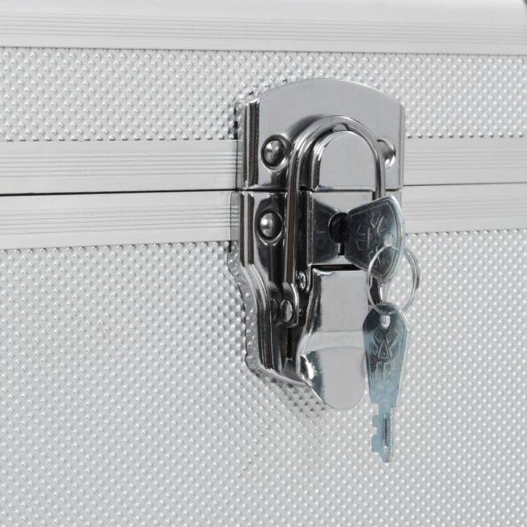 vidaXL Úložné kufríky 3 ks strieborné hliníkové – Obrázok 3