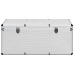 vidaXL Úložné kufríky 3 ks strieborné hliníkové – Obrázok 8