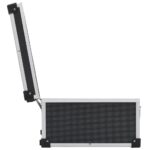 vidaXL Puzdro na 60 CD hliníkové ABS čierne – Obrázok 6