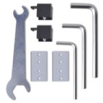 vidaXL Posuvné dvere, sklo a hliník 178 cm, strieborné – Obrázok 4