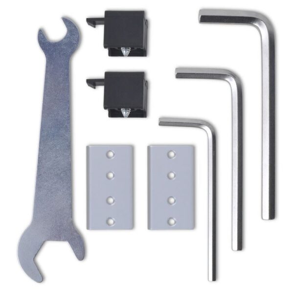 vidaXL Posuvné dvere, sklo a hliník 178 cm, strieborné – Obrázok 4