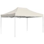 vidaXL Profesionálny skladací párty stan hliníkový 4,5x3 m krémový