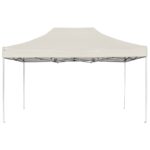 vidaXL Profesionálny skladací párty stan hliníkový 4,5x3 m krémový – Obrázok 2