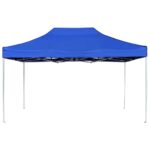 vidaXL Profesionálny skladací párty stan hliníkový 4,5x3 m modrý – Obrázok 2
