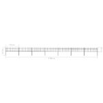 vidaXL Oceľový záhradný plot so špicatými vrchmi 11,9x0,6 m čierny – Obrázok 5