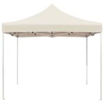vidaXL Profesionálny skladací párty stan, hliník 2x2 m, krémový – Obrázok 4