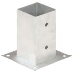 vidaXL Kotvy na stĺpiky 4 ks 81 mm galvanizovaný kov – Obrázok 3