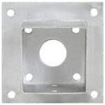 vidaXL Kotvy na stĺpiky 4 ks 91 mm galvanizovaný kov – Obrázok 2