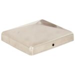 vidaXL Pyramídové krytky na plotové stĺpiky 6 ks 101x101 mm nehrdzavejúca oceľ – Obrázok 3