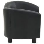 vidaXL Pohovka pre psa, čierna 67x41x39 cm, umelá koža – Obrázok 4