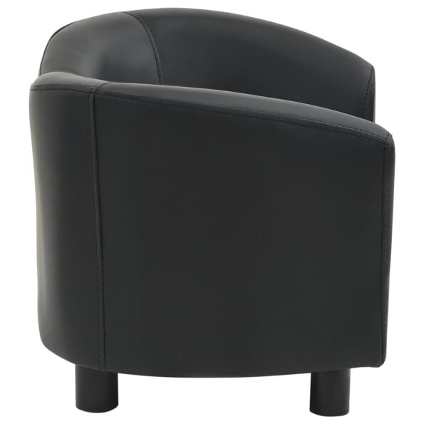 vidaXL Pohovka pre psa, čierna 67x41x39 cm, umelá koža – Obrázok 4