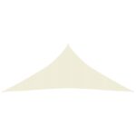 vidaXL Tieniaca plachta 160 g/m² krémová 5x7x7 m HDPE – Obrázok 3