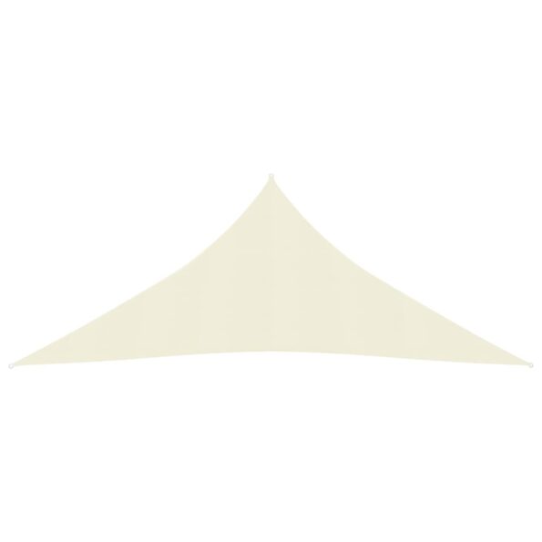 vidaXL Tieniaca plachta 160 g/m² krémová 5x7x7 m HDPE – Obrázok 3