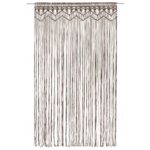 vidaXL Záclona macrame sivohnedá 140x240 cm bavlna – Obrázok 2