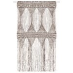 vidaXL Záclona macrame sivo-hnedá 140x240 cm bavlna – Obrázok 2