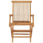 vidaXL Záhradné stoličky so sivohnedými podložkami 2 ks tíkový masív – Obrázok 4