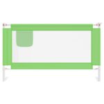 vidaXL Zábrana na detskú posteľ zelená 140x25 cm látka – Obrázok 3