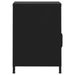 vidaXL Nočný stolík čierny 35x35x51 cm oceľ – Obrázok 4