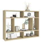 vidaXL Nástenná polica, dub sonoma 75x16x55 cm, kompozitné drevo – Obrázok 3