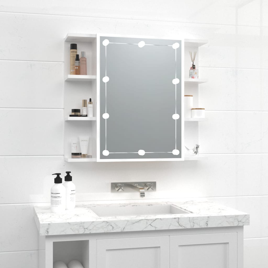 VXL8720286644768_m_en_hd_1.jpg vidaXL Zrkadlová skrinka s LED lesklá biela 70x16,5x60 cm – Obrázok 1