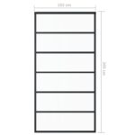vidaXL Posuvné dvere s kovaním ESG sklo a hliník 102x205 cm – Obrázok 9