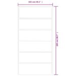 vidaXL Posuvné dvere s kovaním ESG sklo a hliník 102x205 cm – Obrázok 10