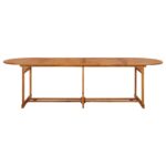 vidaXL 11-dielna záhradná jedálenská súprava, akáciový masív – Obrázok 7