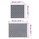 vidaXL 20-dielna súprava uterákov modro-biela bavlna – Obrázok 11