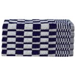 vidaXL 20-dielna súprava uterákov modro-biela bavlna – Obrázok 5