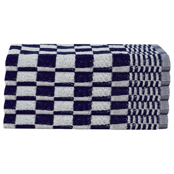 vidaXL 20-dielna súprava uterákov modro-biela bavlna – Obrázok 5