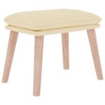 vidaXL Podnožka krémová 45x29,5x35 cm látková – Obrázok 2