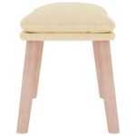 vidaXL Podnožka krémová 45x29,5x35 cm látková – Obrázok 4