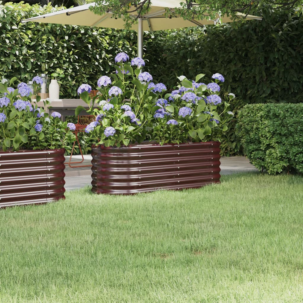 VXL8720286855683_m_en_hd_1.jpg vidaXL Vyvýšený záhradný záhon pozinkovaná oceľ 114x40x36 cm hnedý – Obrázok 1