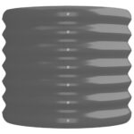 vidaXL Vyvýšený záhradný záhon pozinkovaná oceľ 224x40x36 cm sivý – Obrázok 4