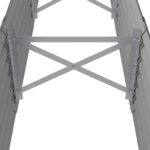 vidaXL Vyvýšený záhradný záhon pozinkovaná oceľ 224x40x36 cm sivý – Obrázok 5