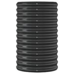 vidaXL Vyvýšený záhradný záhon pozinkovaná oceľ 114x40x68 cm antracit – Obrázok 4