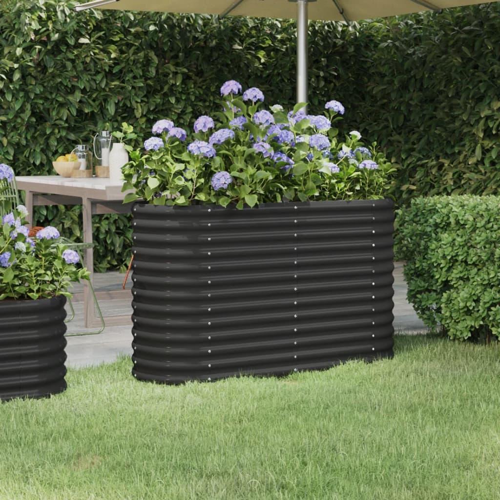 VXL8720286855942_m_en_hd_1.jpg vidaXL Vyvýšený záhradný záhon pozinkovaná oceľ 114x40x68 cm antracit – Obrázok 1