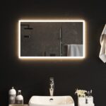 vidaXL LED kúpeľňové zrkadlo 70x40 cm