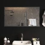 vidaXL LED kúpeľňové zrkadlo 90x50 cm – Obrázok 3