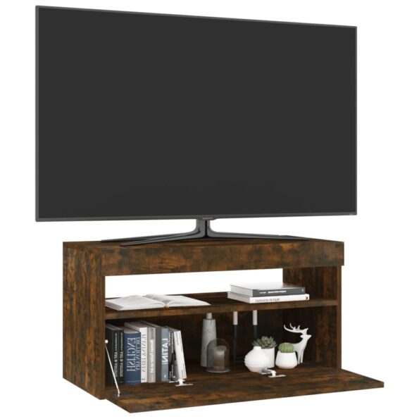 VXL8720286931882_g_en_hd_4.jpg vidaXL TV skrinka s LED svetlami tmavý dub 75x35x40 cm – Obrázok 6
